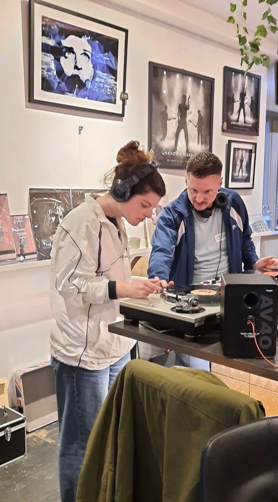 Student learning to DJ at Proper Sound